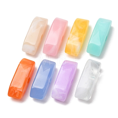 Two-Tone Imitation Gemstone Acrylic Beads AC-CBA7B05-16-1