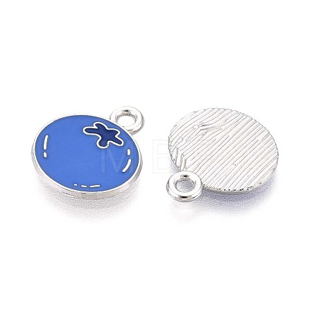 Fruit Alloy Enamel Charms PALLOY-S058-01P-20-1