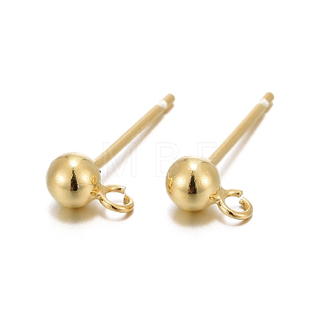 925 Sterling Silver Ear Stud Findings STER-K167-042C-G-1