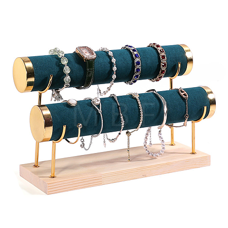 Velvet 2 T Bar Bracelet Display Rack PW-WG82072-10-1