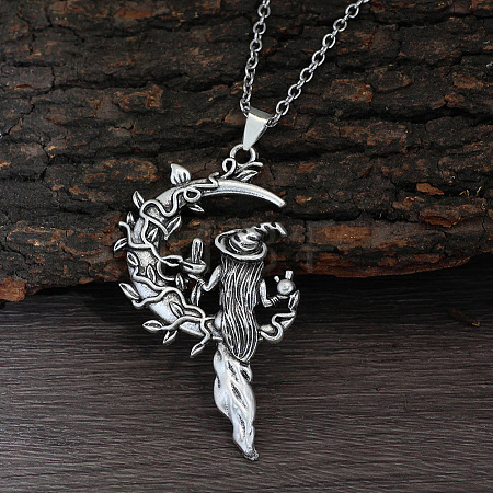 Tibetan Style Zinc Alloy Pendant Necklaces for Women FS-WGBD114-02-1