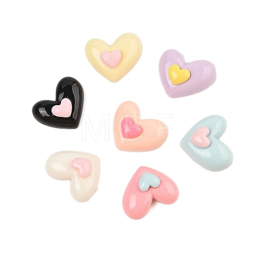 Opaque Resin Cabochons CRES-M037-02-1