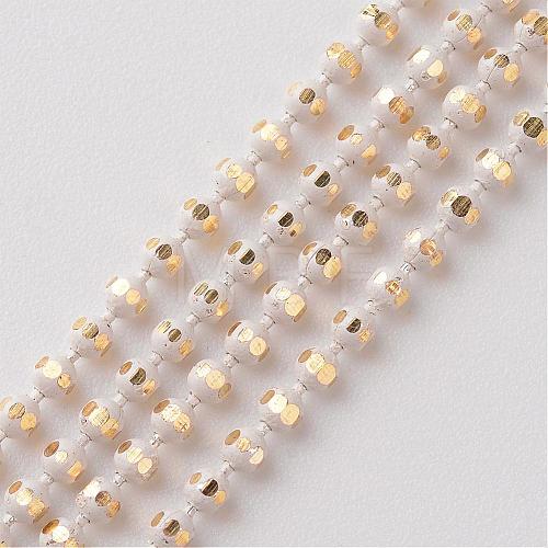 Brass Faceted Ball Chains CHC-D268-16-1