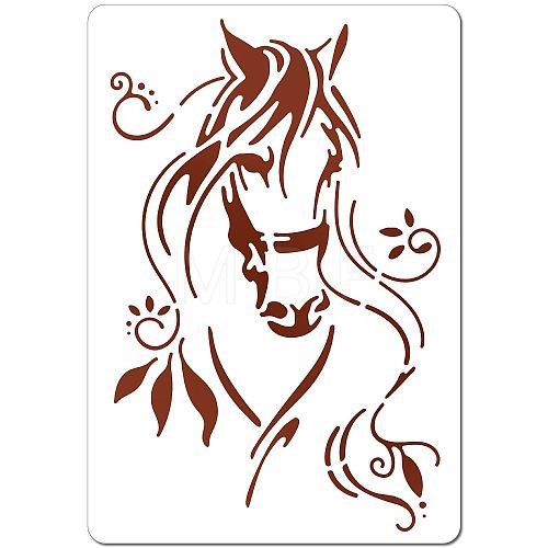 PET Plastic Hollow Out Drawing Painting Stencils Templates DIY-WH0284-027-1