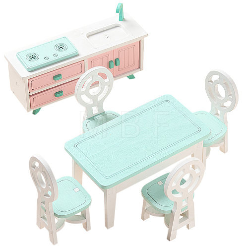 Mini Wooden Doll House Furniture Sets MIMO-PW0003-058B-1