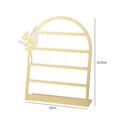 56 Holes Foldable Metal Earring Rack PW-WG26306-01-1