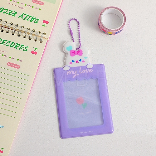 Plastic Photocard Sleeve Keychain ZXFQ-PW0001-087F-1