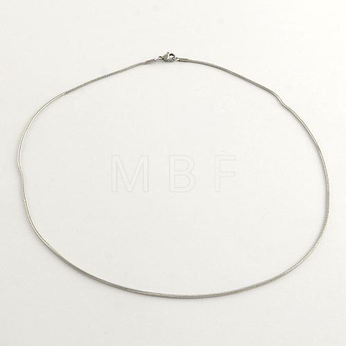 304 Stainless Steel Chain Necklaces NJEW-R223-09-1
