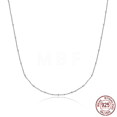 925 Sterling Silver Satellite Chains Necklaces HR8525-6-1