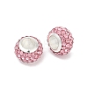 Alloy Rhinestone Clay Pave Beads ALRI-D300-03S-12-2