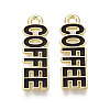 Alloy and Enamel Pendants PALLOY-T093-09A-G-1