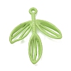 Spray Painted Alloy Pendants AL-CBAF9D9-01B-01-1