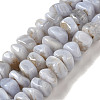 Natural Blue Lace Agate Beads Strands G-NH0017-B05-03-1