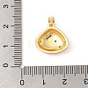 Brass Micro Pave Cubic Zirconia Pendants KK-R100-12G-02-3