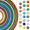 23 Strands 23 Colors Electroplate Glass Beads Strands EGLA-TA0013-80C-1