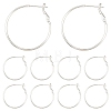 10Pcs Brass Hoop Earrings KK-YW0003-68S-1