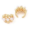 Rack Plating Brass Cuff Earring for Women EJEW-G394-39G-2