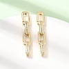 Brass Micro Pave Cubic Zirconia Stud Earrings KK-CBA5B62-02G-1
