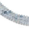 Natural Aquamarine Beads Strands G-L587-B02-01-A-4