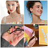 5Pcs Handmade Porcelain Pendants PALLOY-TAC0293-8