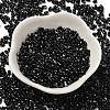 Spray Painted Glass Seed Beads SEED-F005-08A-05-2