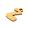 201 Stainless Steel Charms STAS-U016-01G-Z-2