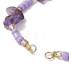 Natural Amethyst Chips & Handmade Seed Beads Braided Bracelet Making AJEW-MZ00004-09-2