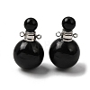 Natural Obsidian Perfume Bottle Pendants GG-CBA7610-02P-07-1