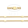 Rack Plating Brass Curb Chains KK-E015-04G-2