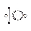 Tarnish Resistant 304 Stainless Steel Toggle Clasps STAS-F040-41-P-1