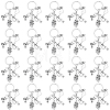 20Pcs Alloy Medical Theme Keychains KEYC-SC00039-7