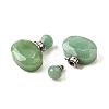 Natural Mixed Stone Perfume Bottle Pendants G-L623-07P-3