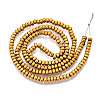 Electroplated Synthetic Non-magnetic Hematite Beads Strands G-T139-61B-2