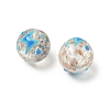 Luminous Handmade Enamel Gold Sand Glass Beads Strands LAMP-U004-08C-4