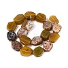 Dyed Natural Agate Beads Strands G-Q606-23E-06-2