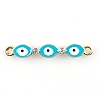 Alloy Enamel Connector Charms X1-FIND-TAC0016-27B-1