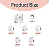 500Pcs 5 Styles Opaque Acrylic Beads OACR-TA0003-45-4