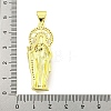 Rack Plating Brass Micro Pave Clear Cubic Zirconia Pendants KK-B091-21G-03-3