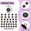 36Pcs 36 Styles Letter A~Z & Number 0~9 Alloy Enamel Charms ENAM-TA0003-11A-4