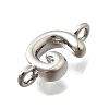 Brass Connector Charms KK-P295-01P-G-2