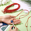 Waxed Polyester Cord Necklaces NJEW-TAC0022-01-5