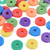 Handmade Polymer Clay Beads Strands CLAY-R089-8mm-T031-2