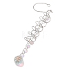 Spiral Alloy Hanging Ornaments HJEW-Q012-01C-3