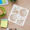 Plastic Reusable Drawing Painting Stencils Templates DIY-WH0172-395-3