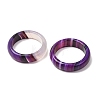 Dyed & Heated Natural Striped Agate/Banded Agate Finger Rings for Women RJEW-Z075-02X-2