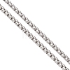 304 Stainless Steel Box Chain Lariat Necklaces NJEW-JN05889-5