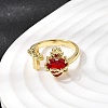 Glass Cuff Open Rings RJEW-P178-01E-G-3