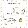 Transparent Glass Jewelry Organizer Display Cases with Metal Frame AJEW-WH0410-465A-1-2