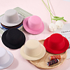 8Pcs 8 Colors EVA Fabric Pillbox Stewardess Fascinator Hat Base for Millinery AJEW-GF0010-94-3