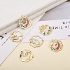 Golden Plated Alloy Enamel Pendants ENAM-CJ0001-62-5